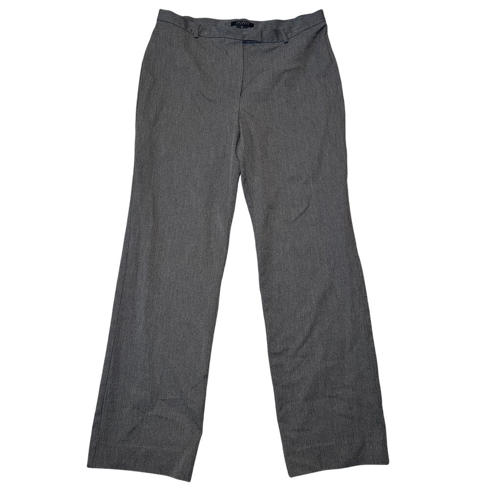THE LIMITED Women 14 Regular Dress Pants Gray Black Solid